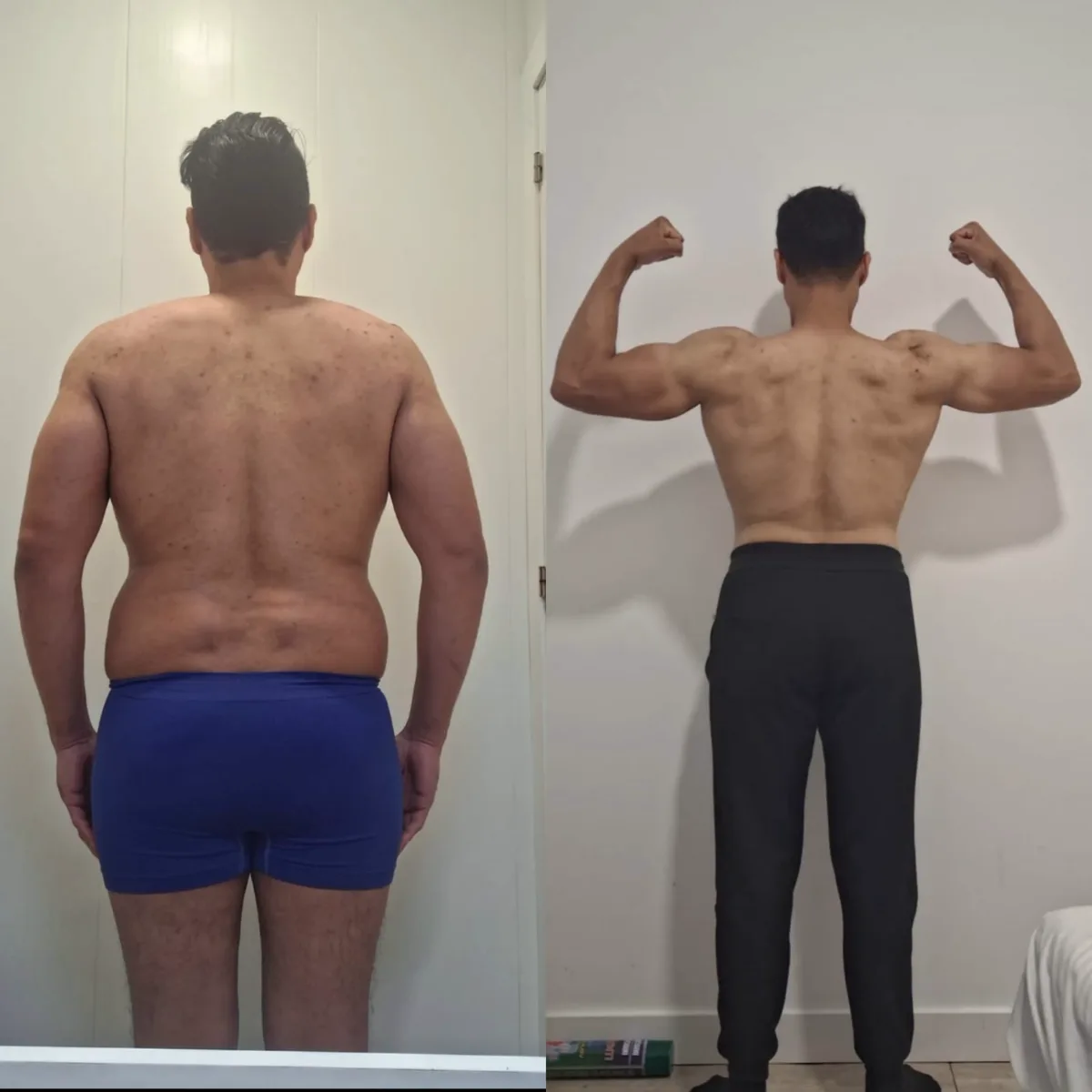Transformación de ADRIÁN: Perdió grasa y le salió la espalda